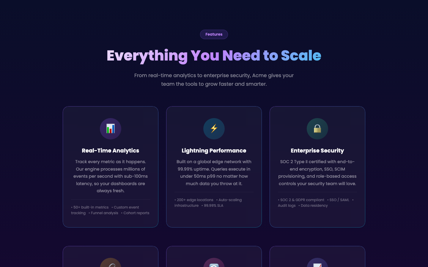 Features built without UI Craft